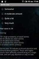 ADHD Self Test captura de pantalla 2