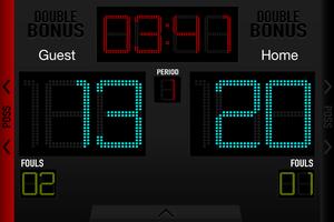 Basketball Scoreboard imagem de tela 1