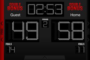 Basketball Scoreboard imagem de tela 2