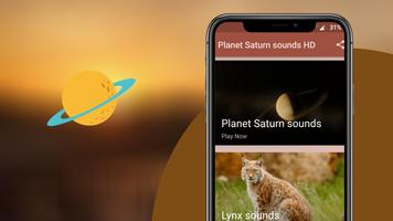 Planet Saturn sounds Plakat