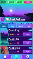 Michael Jackson Piano Affiche