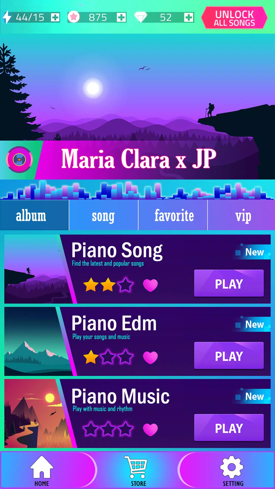 Maria Clara e JP Tiles Game