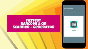Barcode & QR Code Scanner +Generator [New Feature] постер