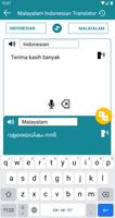 Malayalam Indonesian Translation capture d'écran 3