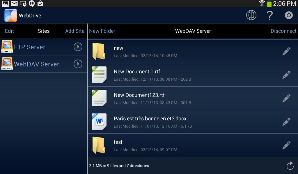 WebDrive, File Transfer Client Ekran Görüntüsü 9.