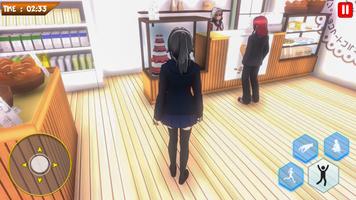 Anime High School Girl 3D: Japanese Simulator 2021 スクリーンショット 2