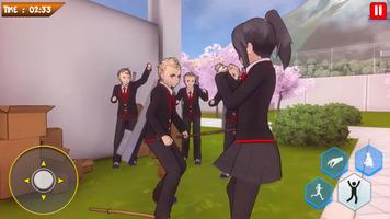 Anime High School Girl 3D: Japanese Simulator 2021 スクリーンショット 3