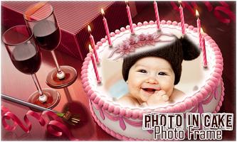 Birthday Cake photo frame スクリーンショット 1