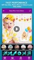 Baby Photo Effect Video Maker : Photo Animation capture d'écran 1