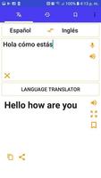 Translate voice (translator) English to Spanish Affiche