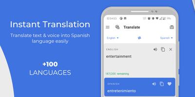 Spanish English Translator постер