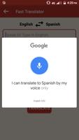 English Spanish Voice Translator Speak & Translate syot layar 3