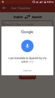 English Spanish Voice Translator Speak & Translate captura de pantalla 3