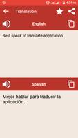 English Spanish Voice Translator Speak & Translate syot layar 2