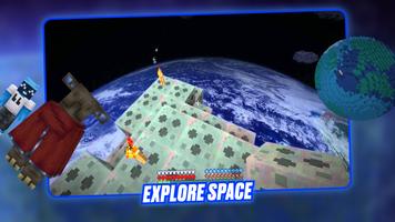 Space Craft - Minecraft Rocket capture d'écran 3