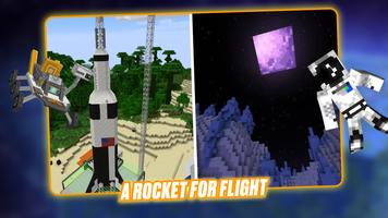 Space Craft - Minecraft Rocket capture d'écran 1
