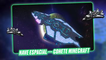 Nave espacial－Cohete Minecraft Poster