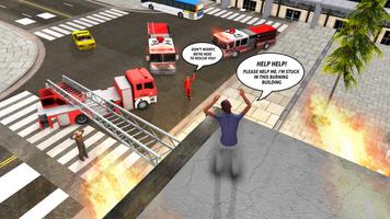 消防車都市救助：消防車トラックゲーム スクリーンショット 1