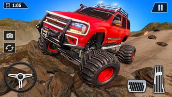 Monster truck offroad stunts racer-poster