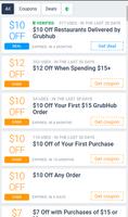 Discount Coupons for Grubhub - Food Delivery screenshot 1