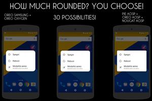 RoundedUI Pie,Samsung,Oreo,Oxy ポスター