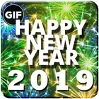 New Year 2019 GIF icono