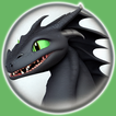 Origami dragons and dinosaurs icon