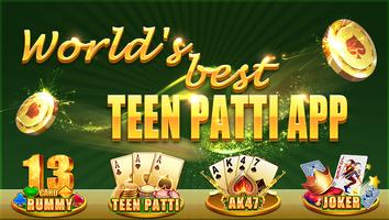 Jeeto Teen Patti & Rummy - Real 3 Patti Online पोस्टर