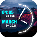 Black Night Clock Live Wallpap APK