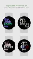 Muviz - Bold Text Watch Face скриншот 1