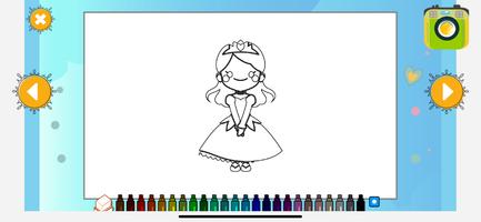 Princess Coloring Kids Games capture d'écran 2
