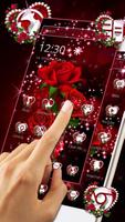 Tema Sparkle Red Rose captura de pantalla 2