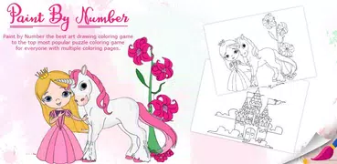 Paint By Number - Free Coloring Art Book