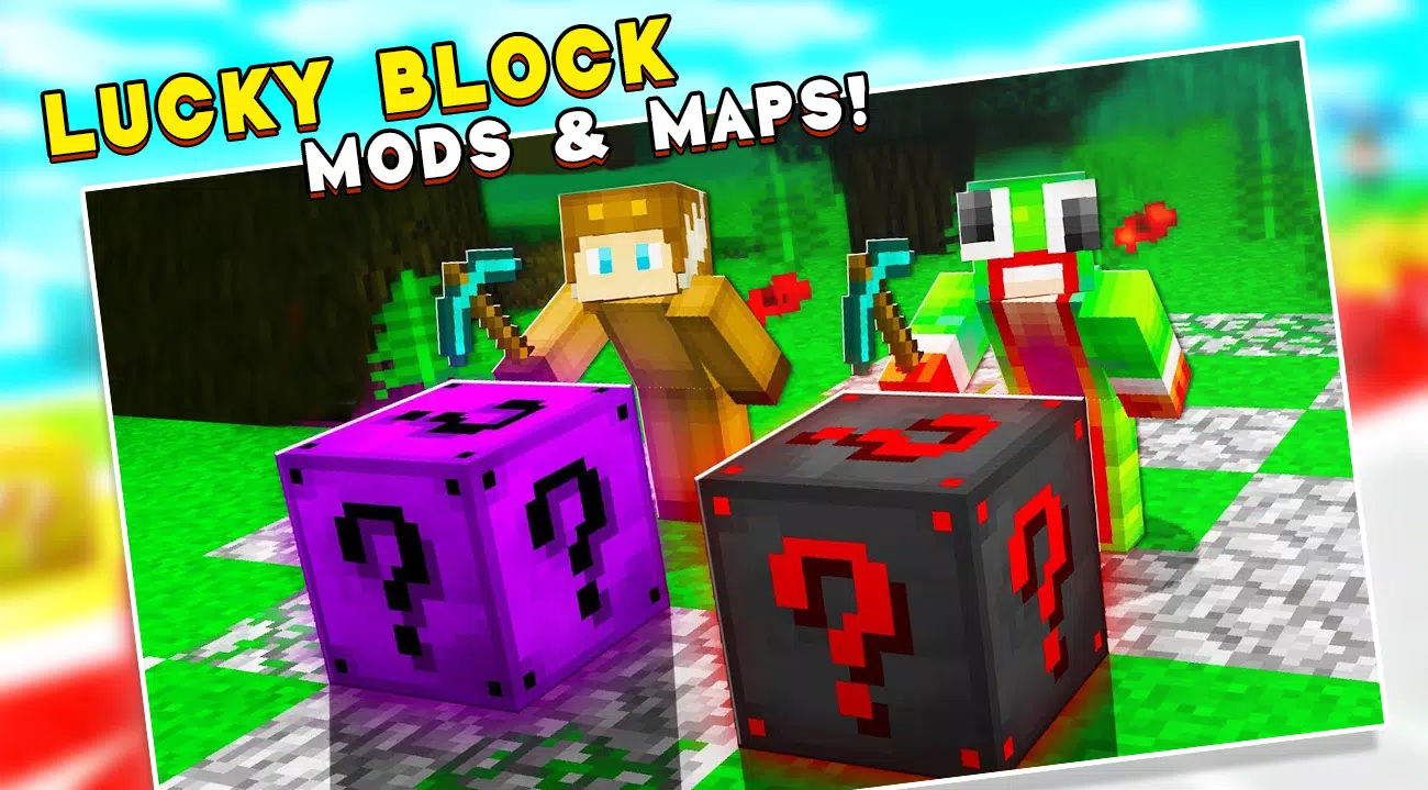 Lucky Block Race Map for MCPE APK + Mod for Android.