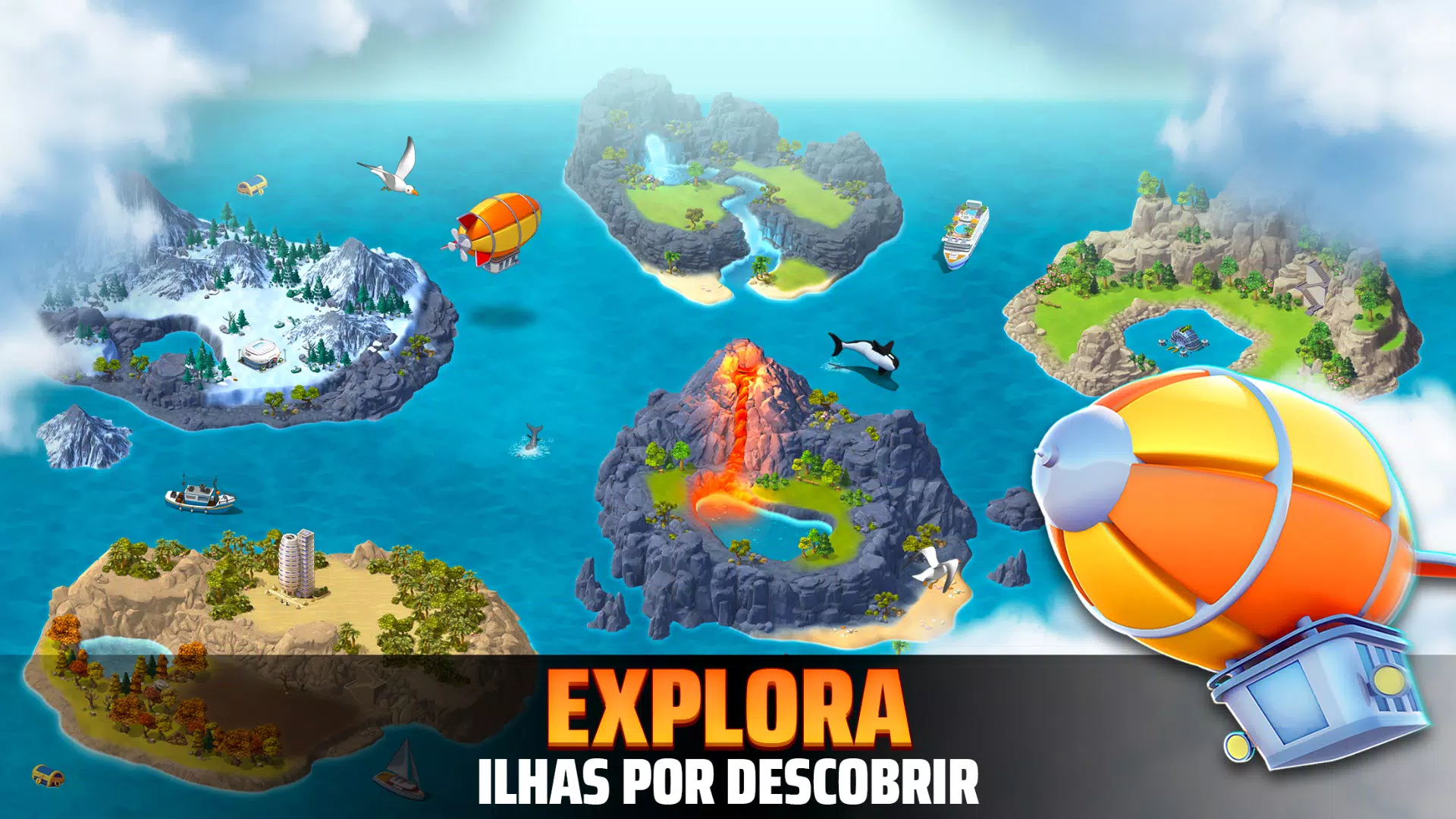 Jogo de Construir Cidade Para Celular A Vila: simulador de ilha 2 Village  Building Games Android ios 