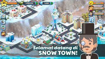 Snow Town: Ice Dunia Kota Es screenshot 1