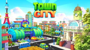 Town City -  まちづくりシムパラダイスゲーム ポスター