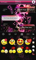 Sparkling Heart Keyboard Theme পোস্টার