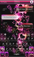 Sparkling Heart Keyboard Theme স্ক্রিনশট 2