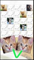猫游戏免费：对配对游戏，滑动拼图，与一群可爱的小小猫的声音 截图 1