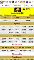 Live 4D Results - Lotto 4D poster