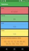 Mean Median Mode Calculator تصوير الشاشة 1