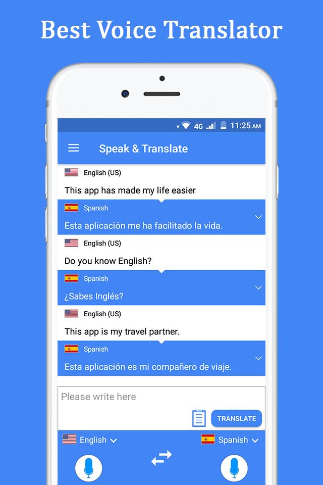 Mów i tłumacz tłumacz ustny i głosowy for Android - APK Download