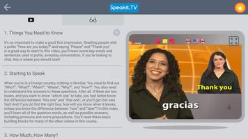 Spanish | Speakit.tv ภาพหน้าจอ 1