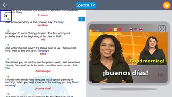 برنامه‌نما Spanish | Speakit.tv عکس از صفحه