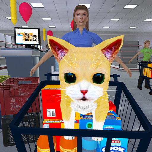 Kitten Cat Game: Shopping Mall