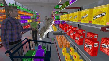 小貓 貓 模擬器 遊戲： 超級市場 - 商场 截圖 2