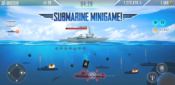 Anleitung zum Download die neueste Version 1.5.6.3 von Battle Warship: Naval Empire APK für Android 2024 image