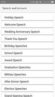 Speech Topics in English پوسٹر