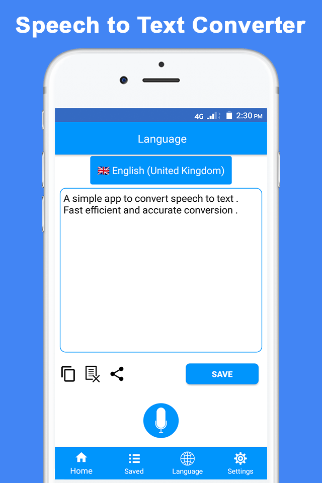 Spracheingabe Android